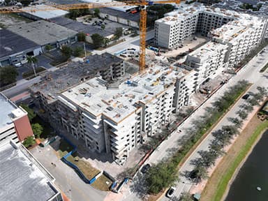 ANF Tops Out Sevilla Apartments at Downtown Doral in South Florida