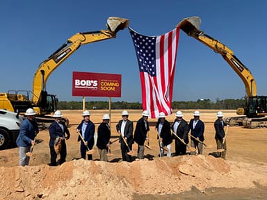 Omega Construction Breaks Ground on 801,000 SF Distribution Center in Macon, Georgia for Bob’s Discount Furniture