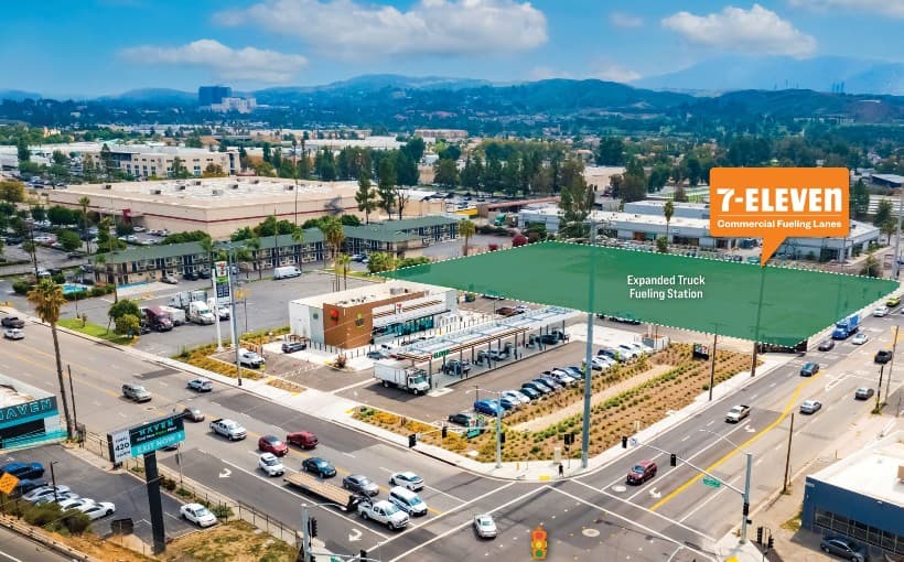 7-Eleven Commercial Fueling Lanes Prototype Trades in San Bernardino